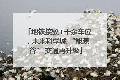 地铁接驳+千余车位，未来科学城 “能源谷” 交通再升级