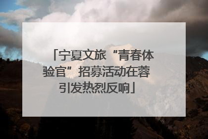 宁夏文旅“青春体验官”招募活动在蓉引发热烈反响