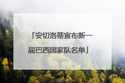 安切洛蒂宣布新一届巴西国家队名单