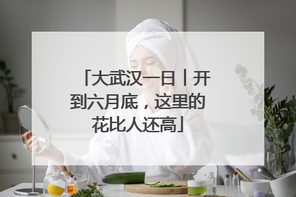 大武汉一日︱开到六月底，这里的花比人还高