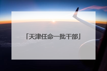 天津任命一批干部