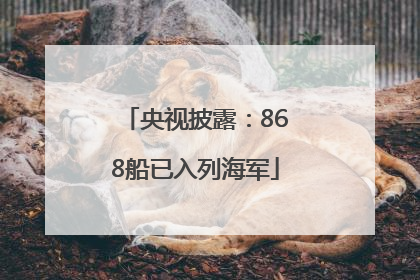央视披露：868船已入列海军