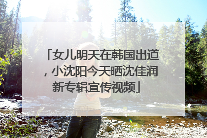 女儿明天在韩国出道，小沈阳今天晒沈佳润新专辑宣传视频