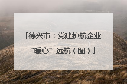 德兴市：党建护航企业“暖心”远航（图）