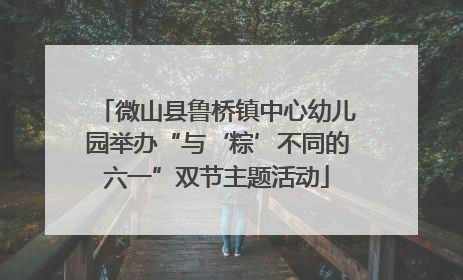 微山县鲁桥镇中心幼儿园举办“与‘粽’不同的六一”双节主题活动