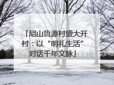 尼山鲁源村盛大开村：以“明礼生活”对话千年文脉