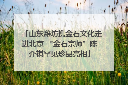 山东潍坊携金石文化走进北京 “金石宗师”陈介祺罕见珍品亮相
