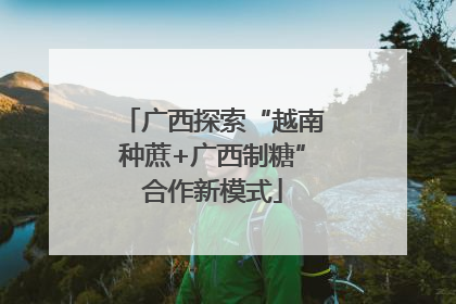 广西探索“越南种蔗+广西制糖”合作新模式