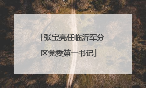 张宝亮任临沂军分区党委第一书记