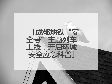 成都地铁“安全号”主题列车上线，开启环城安全应急科普