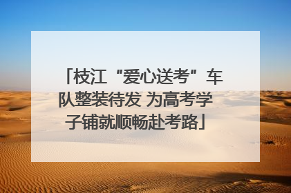 枝江“爱心送考”车队整装待发 为高考学子铺就顺畅赴考路
