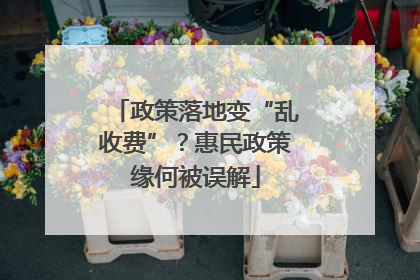 政策落地变“乱收费”？惠民政策缘何被误解