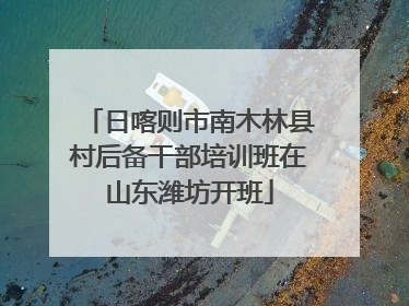 日喀则市南木林县村后备干部培训班在山东潍坊开班