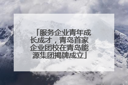 服务企业青年成长成才，青岛首家企业团校在青岛能源集团揭牌成立