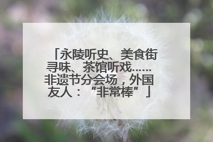 永陵听史、美食街寻味、茶馆听戏……非遗节分会场，外国友人：“非常棒”