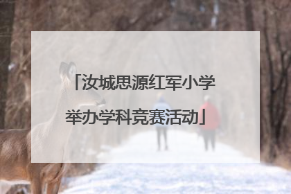 汝城思源红军小学举办学科竞赛活动