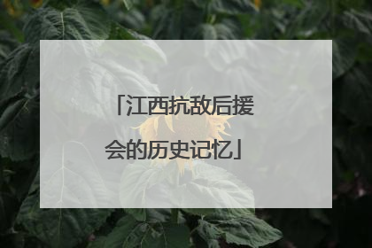 江西抗敌后援会的历史记忆