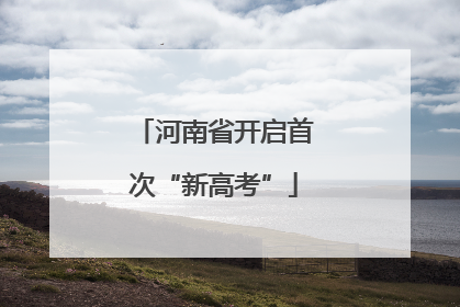 河南省开启首次“新高考”