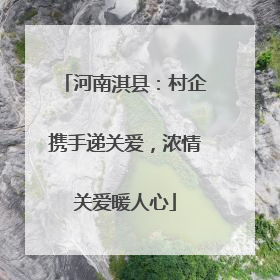 河南淇县：村企携手递关爱，浓情关爱暖人心