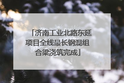 济南工业北路东延项目全线最长钢混组合梁浇筑完成