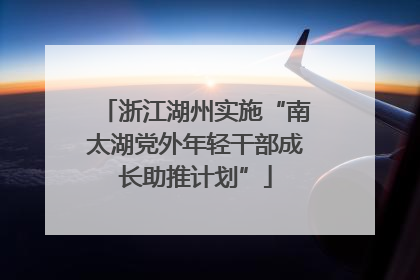 浙江湖州实施“南太湖党外年轻干部成长助推计划”