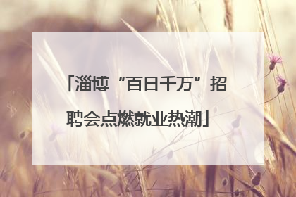 淄博“百日千万”招聘会点燃就业热潮