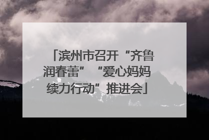 滨州市召开“齐鲁润春蕾”“爱心妈妈续力行动”推进会
