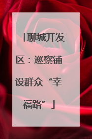 聊城开发区：巡察铺设群众“幸福路”