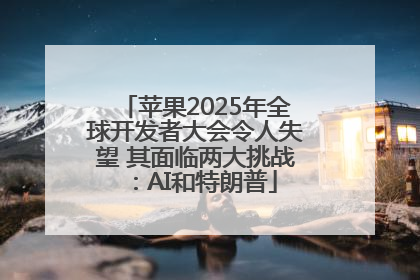 苹果2025年全球开发者大会令人失望 其面临两大挑战：AI和特朗普