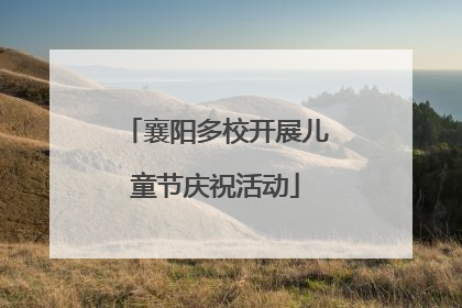 襄阳多校开展儿童节庆祝活动