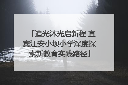 追光沐光启新程 宜宾江安小坝小学深度探索新教育实践路径