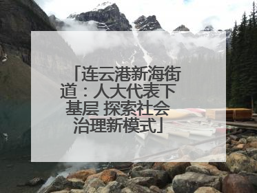 连云港新海街道：人大代表下基层 探索社会治理新模式