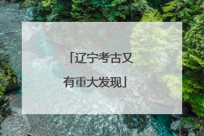 辽宁考古又有重大发现