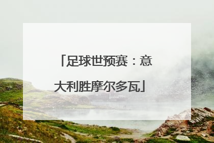 足球世预赛：意大利胜摩尔多瓦