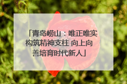 青岛崂山：唯正唯实构筑精神支柱 向上向善培育时代新人