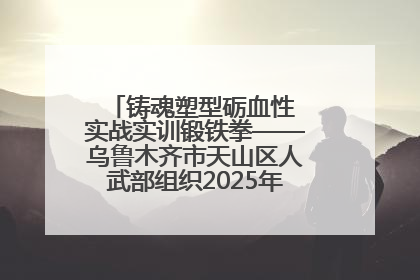 铸魂塑型砺血性 实战实训锻铁拳——乌鲁木齐市天山区人武部组织2025年度民兵集中轮训