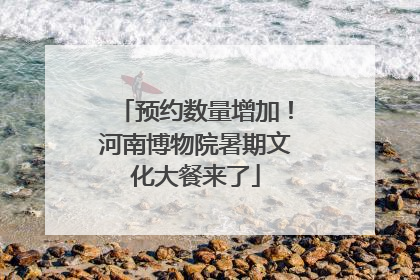 预约数量增加！河南博物院暑期文化大餐来了