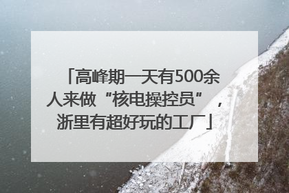 高峰期一天有500余人来做“核电操控员”，浙里有超好玩的工厂