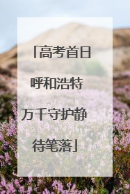 高考首日 呼和浩特万千守护静待笔落