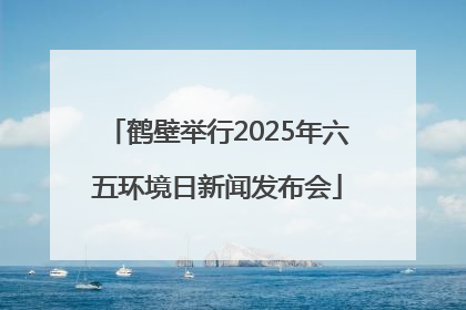 鹤壁举行2025年六五环境日新闻发布会