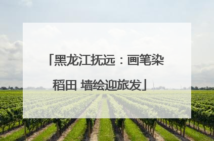 黑龙江抚远：画笔染稻田 墙绘迎旅发