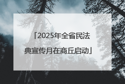 2025年全省民法典宣传月在商丘启动