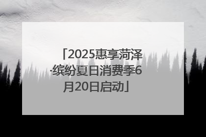 2025惠享菏泽·缤纷夏日消费季6月20日启动
