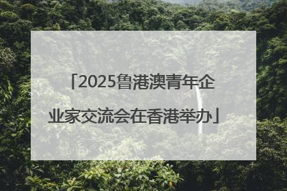 2025鲁港澳青年企业家交流会在香港举办